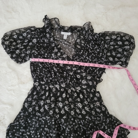 Topshop Floral black dress - Picture 10 of 11